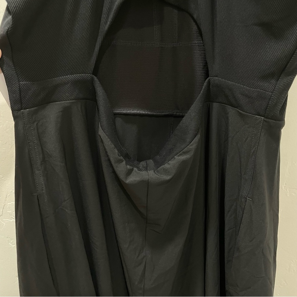 NWT Athleta Winona Midi Support Dress Women's XLT Black Fit & Flare Athletic - Picture 14 of 16